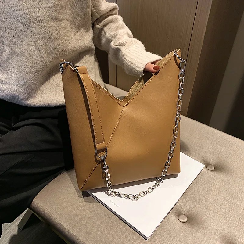

Super Fire Pack Shoulder Big Bag Women's 2019 New Style Fashion Korean-style Versatile Hong Kong Style Retro Package Cool Differ