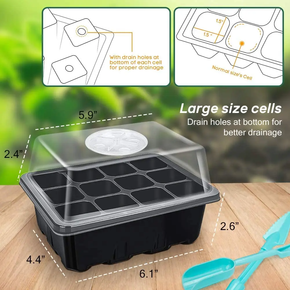 Garden Starter Combo Pack - Reusable Seed Starting Trays