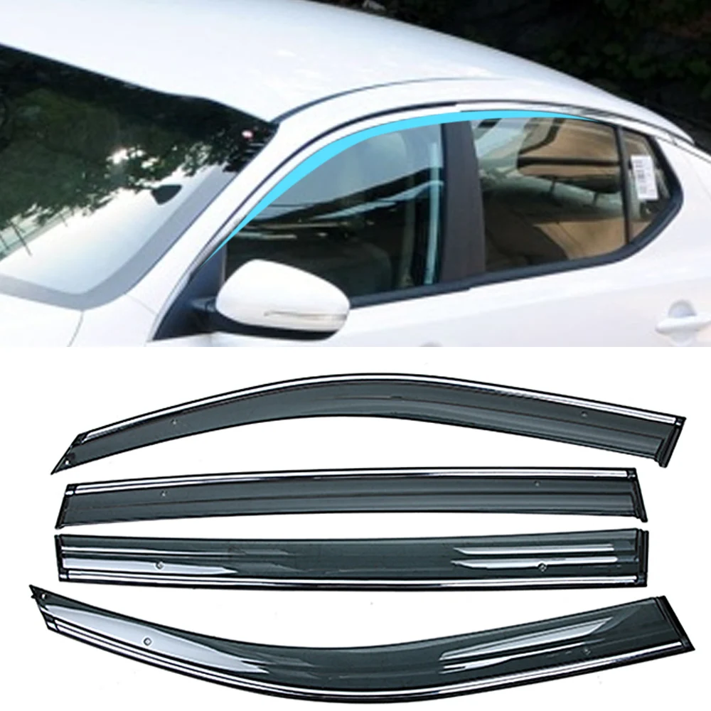 

For KIA Optima K5 2010-2015 Car Window Sun Rain Shade Visors Shield Shelter Protector Cover Frame Sticker Exterior Accessories