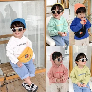 

Boys girls 2020 letters printed long sleeve hoodies children casual 5 colors all-match sweatshirts