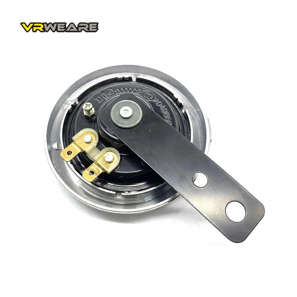 Motorcycle Horn DC 12V Motorcycle Electric Horn Chrome plated Waterproof loud horn Motorbike Vehicle Classic Horn With Cover Universal