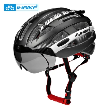 

INBIKE Cycling Helmet with Goggles Ultralight MTB Bike Helmet Men Women Mountain Road Women casco Specialiced Bicycle Helmets