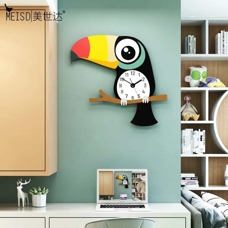 Meisd Modern Design Cartoon Clocks Kids Room Decor Wall Watch Quartz Silent Clock Living Room Home Horloge Arrows Free Shipping Wall Clocks Aliexpress