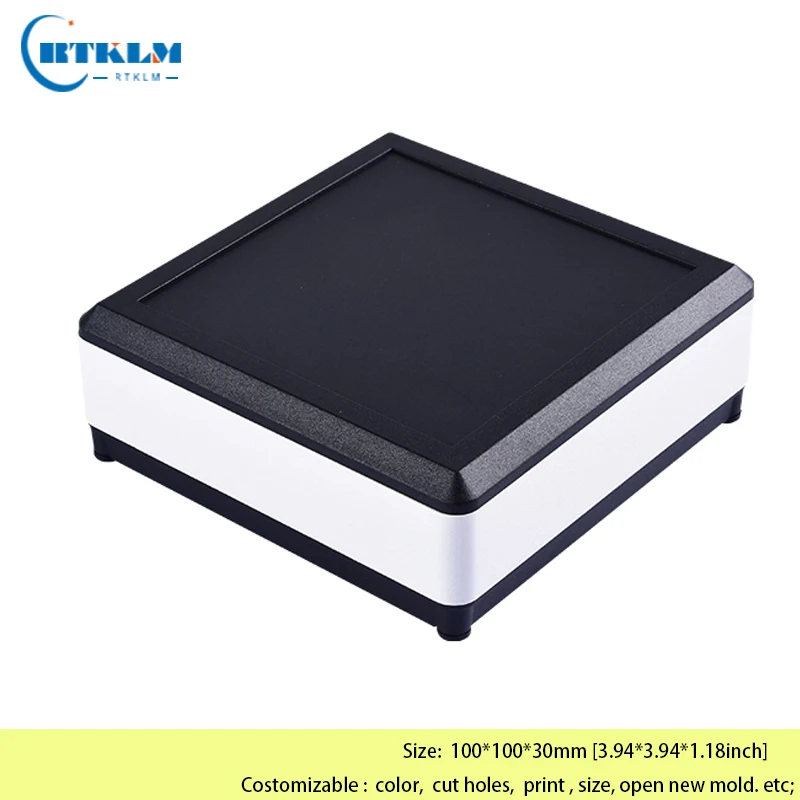 Aluminium metal box DIY junction box aluminium electronic project box diy case housing amplifier enclosure 100*100*30mm