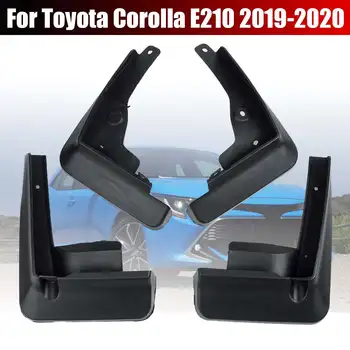 

4Pcs/Set Black PP Car Mud Flaps Front Rear Mudguards Splash Guards Fender Mudflaps For Toyota Corolla E210 2019-2020