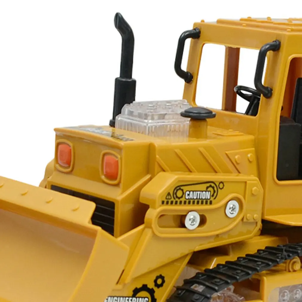 Четырехканальный музыкальный светильник RC инженерные транспортные средства детская игрушка подарок-экскаватор управление сплав экскаватор подарок на день рождения