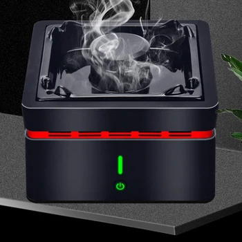 

Air Purifier Smokeless Ashtray for Smoker USB Rechargeable Smoke Grabber Ash Tray for Indoor/Office/Car