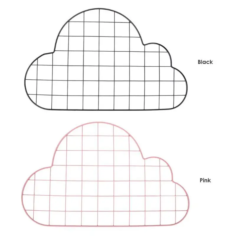 Железная сетка в форме облака, металлическая подвесная сетка для фото, демонстрационная рамка для хранения фотографий, настенные аксессуары в скандинавском стиле для украшения дома