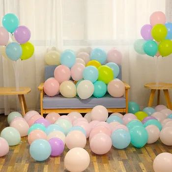 

100 Pcs 10 Inch Wedding Balloons Decoration Pastel Round Balloons Beautiful Macarons Party Balloon Pink Balls Arch Decoration