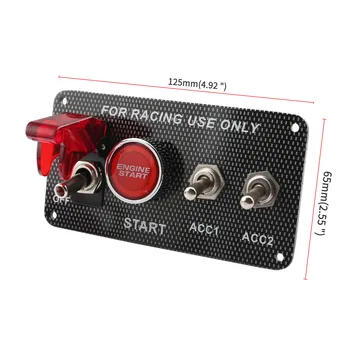 

Car Modified Carbon Ignition Lock Race Car Integrated Button Start Four-in-One Combination Switch