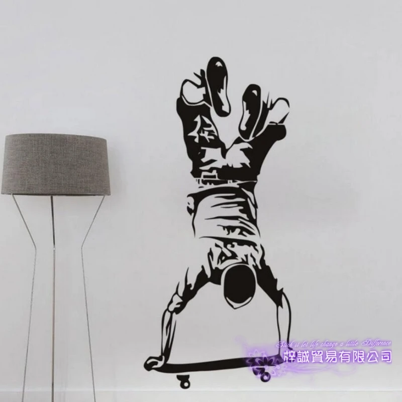 

Skateboard Sticker Decal Skiing Ice Sports Posters Vinyl Pegatina Wall Decals Decor Mural Skateboard Car Decal