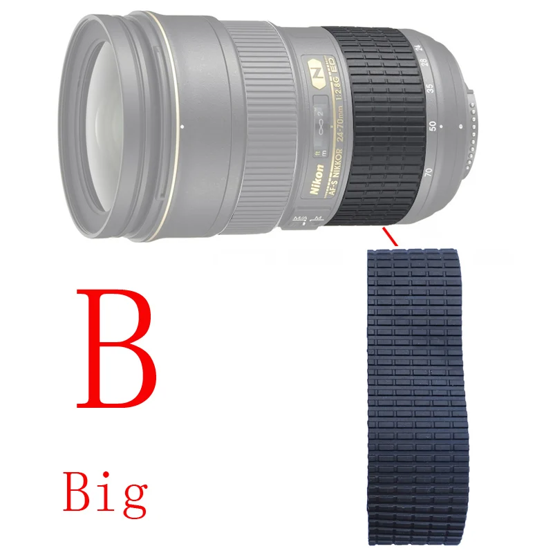 Настоящее кольцо для объектива Zoom+ Focus Grip резиновое кольцо для Nikon AF-S NIKKOR 24-70 мм 24-70 мм 1:2. 8 G ED Запасная часть