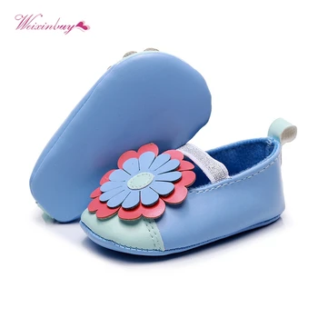 

Autumn Toddler Baby Girl Shoes Sunflower Elastic Band Newborn Walking Shoe Baby Girls Shoes Leisure First Walk