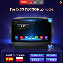 Junsun V1 4G + 64G Android 10,0 AI Control de voz 9 pulgadas radio coche con auto pantalla para Hyundai Tucson ix35 2011-2013 Multimedia altavoces con bluetooth/android auto /carplay/ NO cd /navegador gps coche