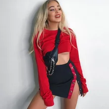 Повседневная облегающая эластичная мини-юбка на пуговицы для юбки с разрезом по бокам, в полоску, с высокой талией, короткая летняя юбка, Женская Нижняя юбка, Faldas