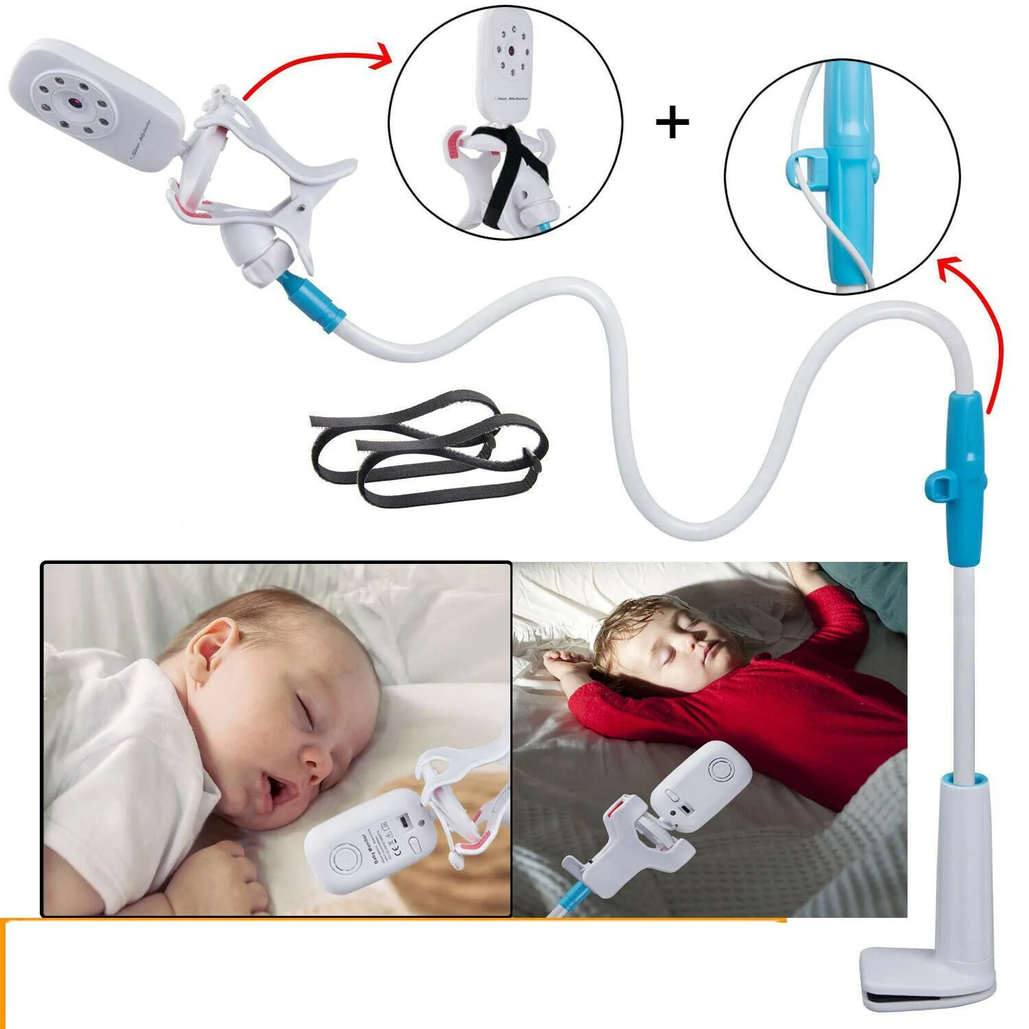 

Infant Camera Monitor Stand Infant Bed Universal Safe Webcam Clip Hot Selling