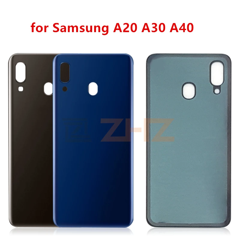 Для SAMSUNG Galaxy A20 A205 A30 A40 A405 2019 задняя крышка аккумулятора дверь пластиковая мягкая