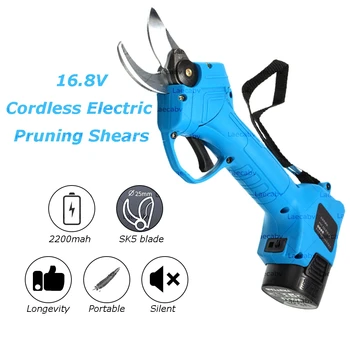

NEW Cordless Electric Pruning Shears with 2 Pack Backup Rechargeable Lithium Battery Powered Tree Branch Pruner Garden Clippers