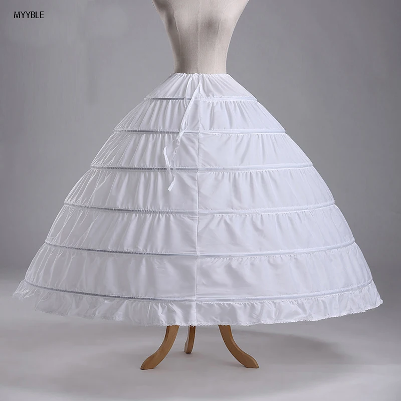 MYYBLE дешевая цена 2 слоя 6 обруч эластичный пояс свадебное платье на шнурке Нижняя юбка Свадебная кринолиновая