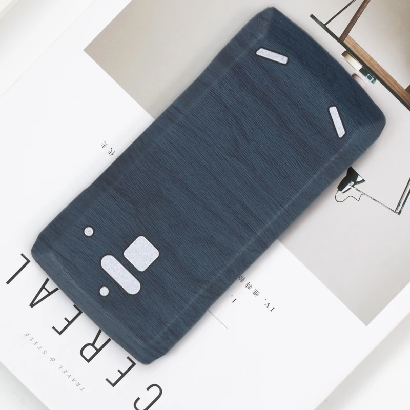 Текстура древесины чехол для телефона из искусственной кожи Для Doogee S70 Мягкий