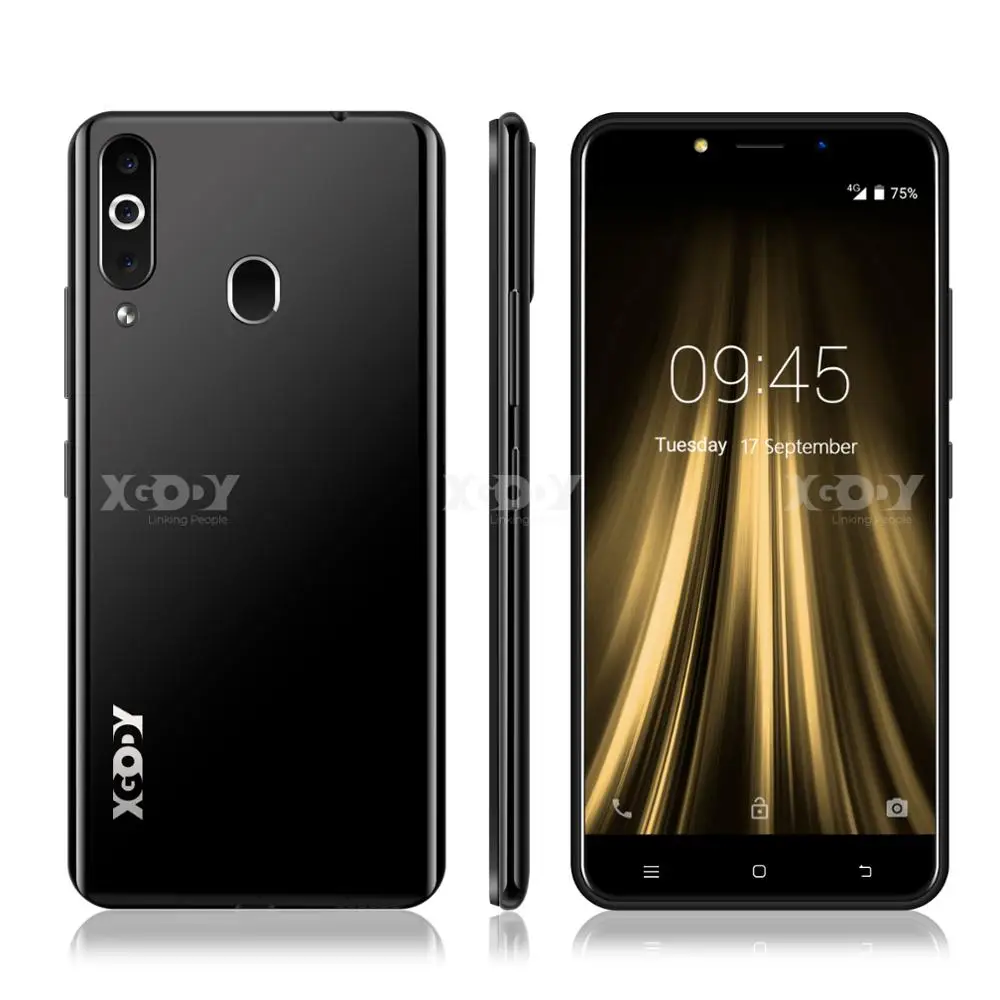 XGODY K20 Pro 4G смартфон с двумя sim-картами 5," 18:9, полноэкранный мобильный телефон 2 Гб 16 Гб MT6737 четырехъядерный Android 6,0 разблокировка отпечатков пальцев
