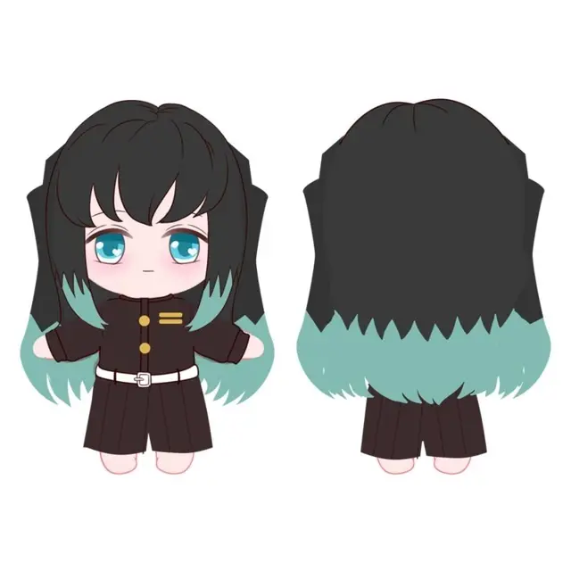 20CM Demon Slayer Plush Tokitou Muichirou Figure Plushie Doll Clothes Changeable Japan Anime Cosplay Cartoon Toy Gift
