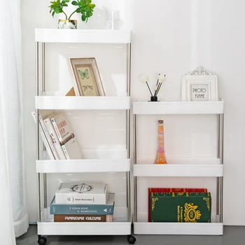 

Small Trolley Racks Kitchen Storage Racks Roller Type Removable Storage Trolley Debris Storage Container Multi-layer Racks