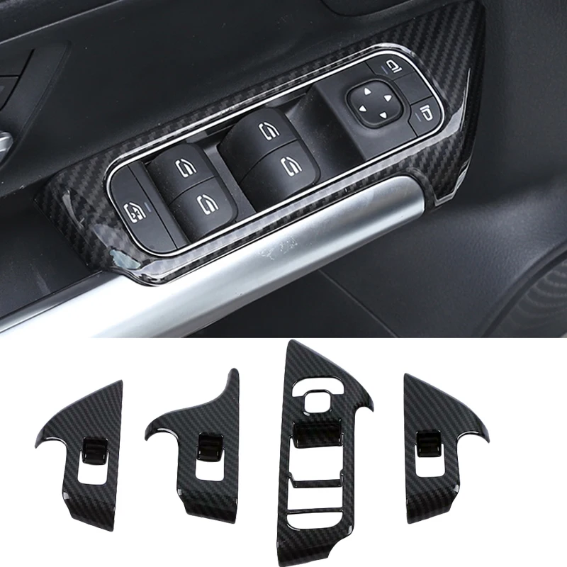 

Car Styling For Mercedes Benz B Class W247 GLB X247 Interior Accessories Window Glass Lifting Buttons Frame Covers Stickers Trim