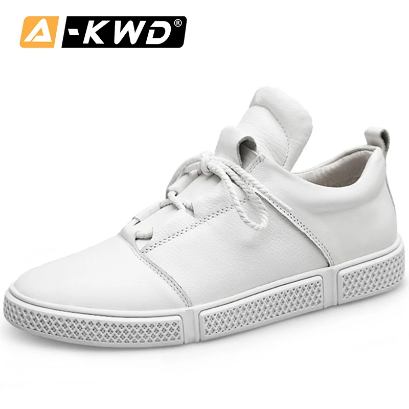 Модные кроссовки с высокой подошвой zapatos hombres мужская кожаная обувь легкая обувь для мужчин черные белые кожаные кроссовки - Цвет: Бежевый