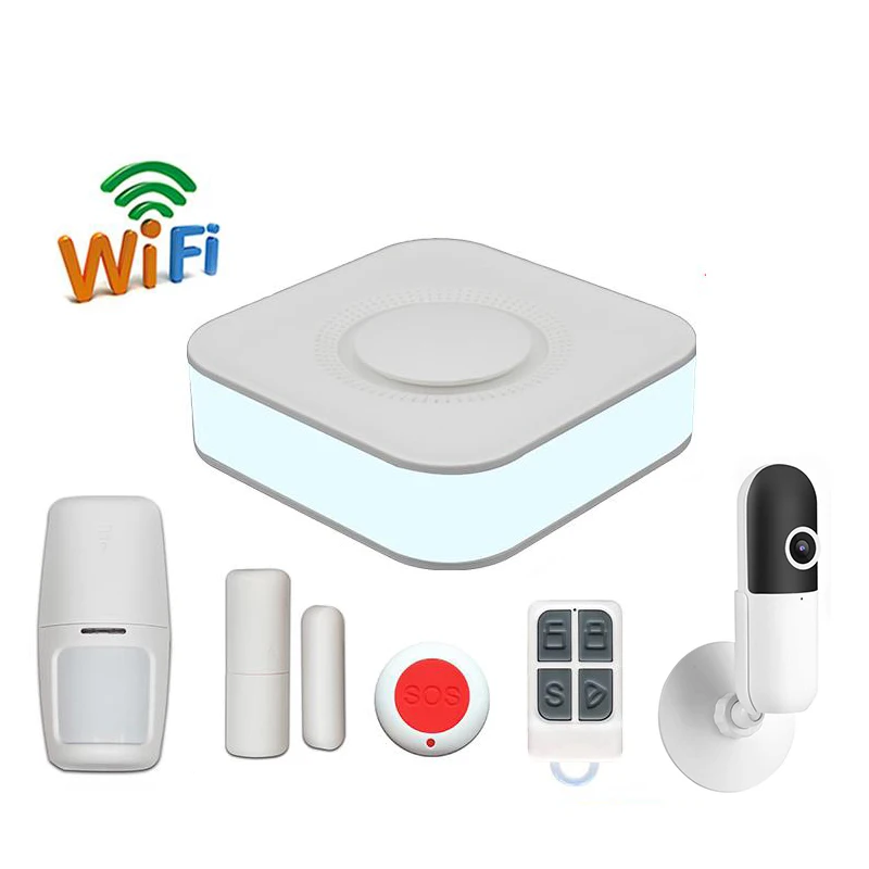 Горячая Дешевые туя/умная жизнь WiFi сигнализация Домашняя безопасность туя смарт с светильник функция анти-вскрытия с Google Home