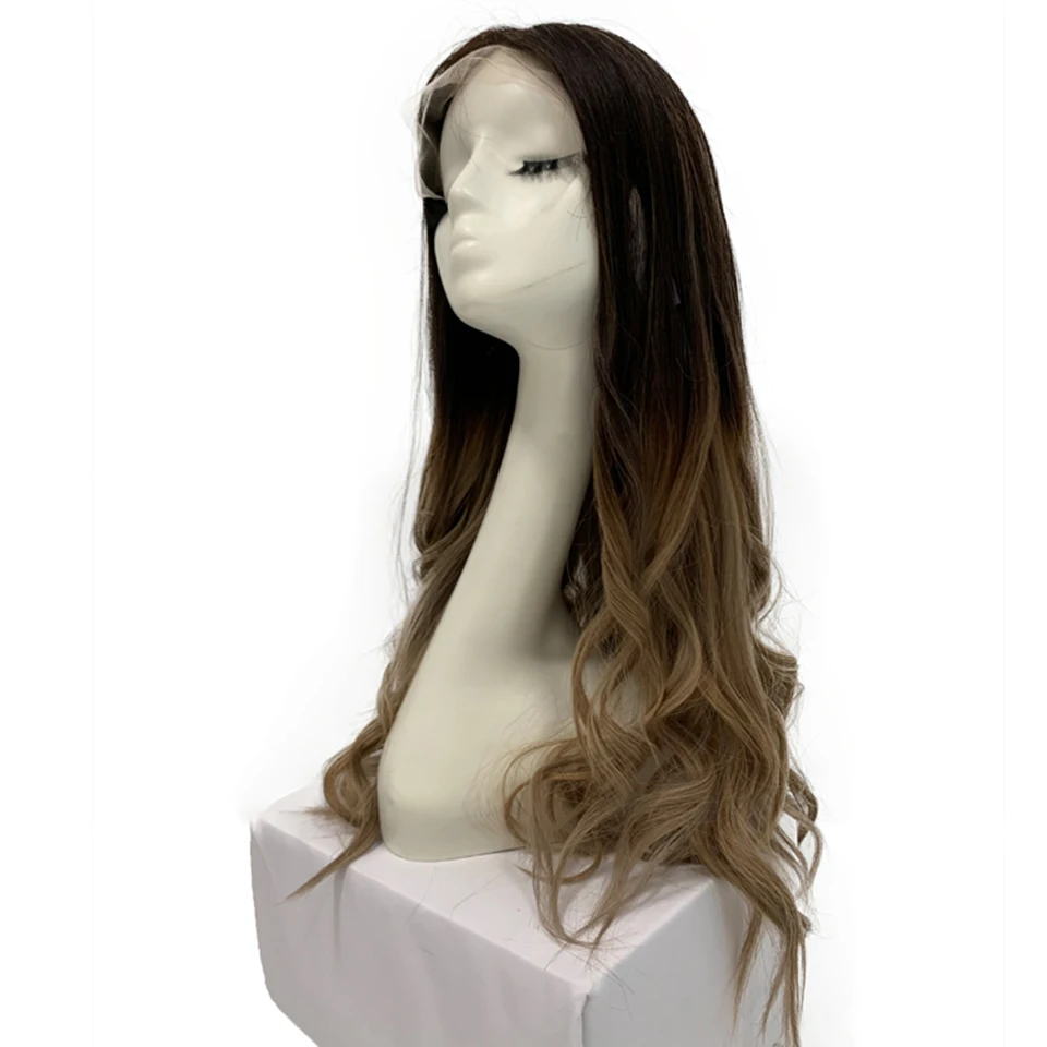 Lace Top Lace Front Unprocessed Human Hair With Beautiful Color Jewish Wig Kosher Wigs Sheitel Natural Wavy