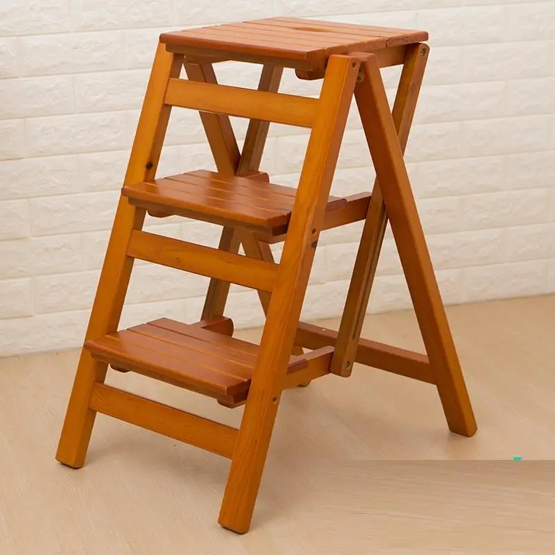 Lipat tabrete складные ступеньки для помещений, складные ступеньки, подтяжки, Escalera Para Cocina, деревянный стул-стремянка Escaleta, лестничное кресло - Цвет: Version U