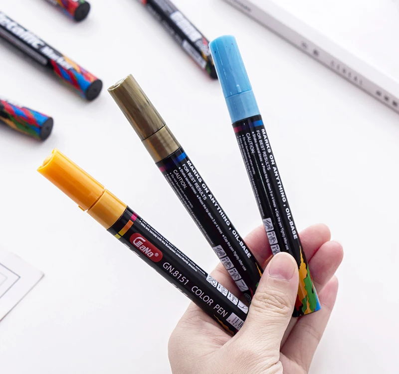 1 шт. металлические маркеры на водной основе Sharpie 3 0 мм золотистое/серебристое