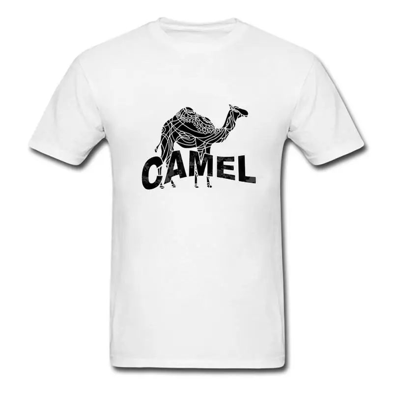 Черная и белая верблюжья 2020 мужская летняя футболка с коротким рукавом модная