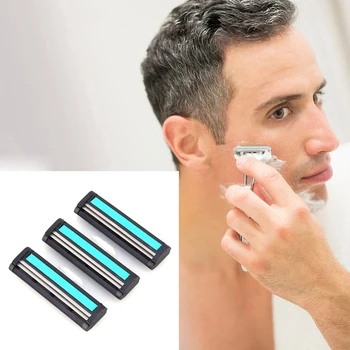 

1pcs Men Handle Shaving Razor Replaceable Straight Safety Razor Holder Shave Supplies With 12pcs Metal Men's Shaving Razor Blade