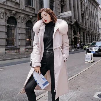

Winter Jacket Women Plus Size Hooded Long Women's Winter Coat Hooded Thick Down Jackets Parka