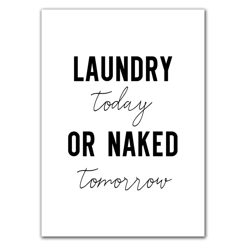 Laundry-Signs-Wall-Art-Canvas-Painting-Poster-Print-Black-White-Wash-Dry-Fold-Repeat-Molecular-Picture (8)