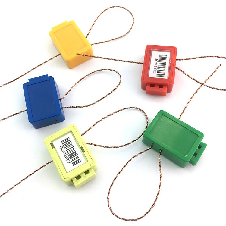 100piece Rectangle Bar Code Plastic Meter carry112mm wire Seal Manufacturer Good Quality Seals , Gas Seals , High Security Lock