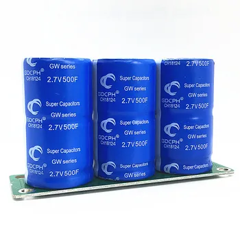 

Farad capacitor module 8.1V 166.6F super capacitor automotive rectifier auxiliary power 2.7V 500F