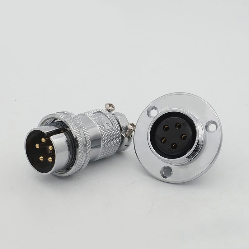 opposite direction GX25 25mm 2pin-8pin Aviation Plug Socket Circular Connector 