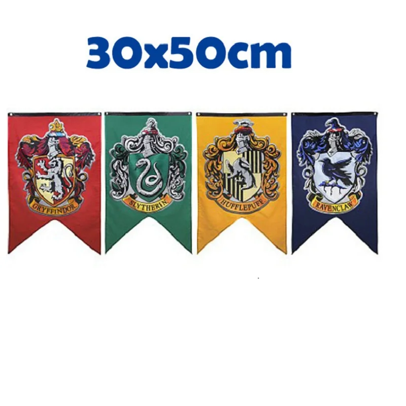 5 Pcs Harry Potter Banner House Flag Gryffindor Slytherin Ravenclaw Hufflepuff For Sale In Ocean - Foto 3
