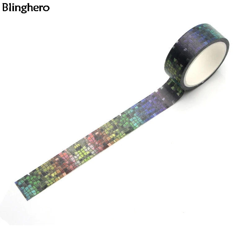 Blinghero Colorfun сетка 15 мм X 5 м васи лента рукоделие изоляционная лента клейкие наклейки с лентами Декоративные Канцелярские ленты наклейка BH0023