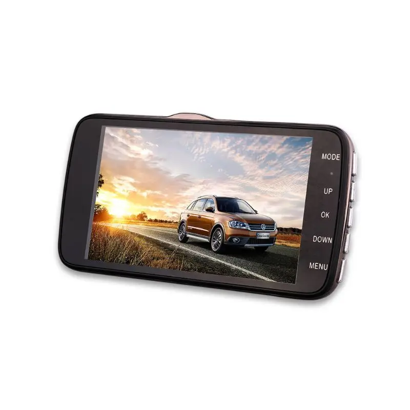 Gps Двойной объектив Камера HD Видеорегистраторы для автомобилей Dash Cam видео Регистраторы G-Сенсор Ночное видение