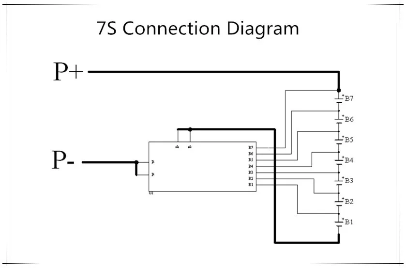 6S 30A BMS плата с NTC Для 3,7 V Ternary литиевая батарея Защитная плата/BMS 7S