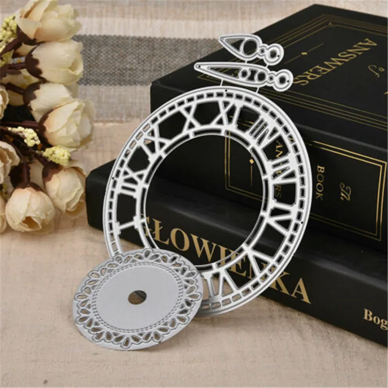 

2020 Clock Metal Cutting Dies Scrapbooking Craft Dies Cuts Christmas DIY Album Card Make Stencils Die Template