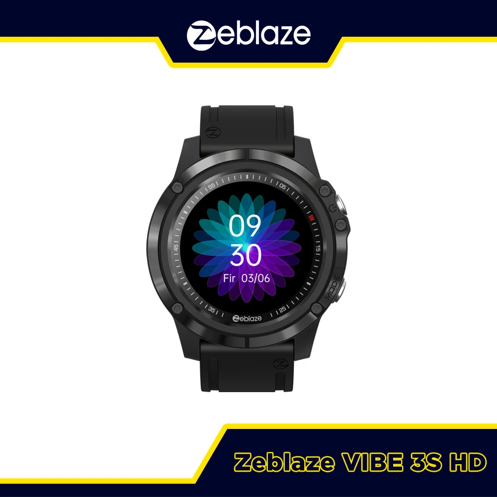 Новинка 2021 года умные часы Zeblaze VIBE 3S HD 1 3 дюйма цветной сенсорный экран 360*360 для