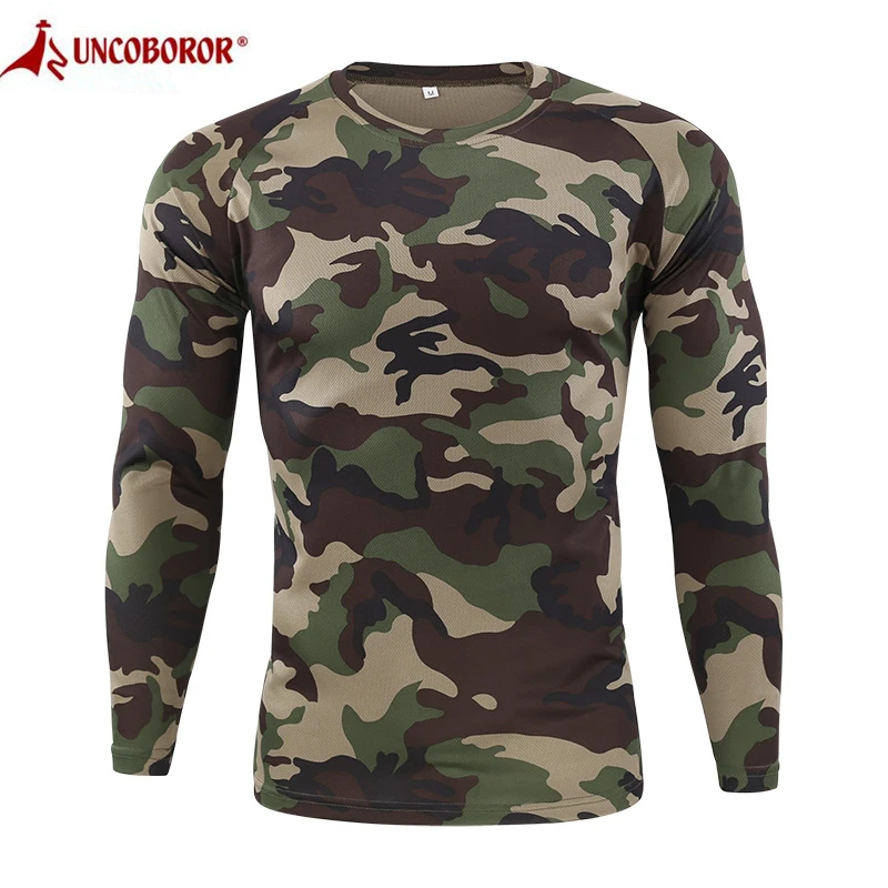 Men's Tactical Military Combat Camouflage Camo T-shirt Casual Wear S-XXXL 