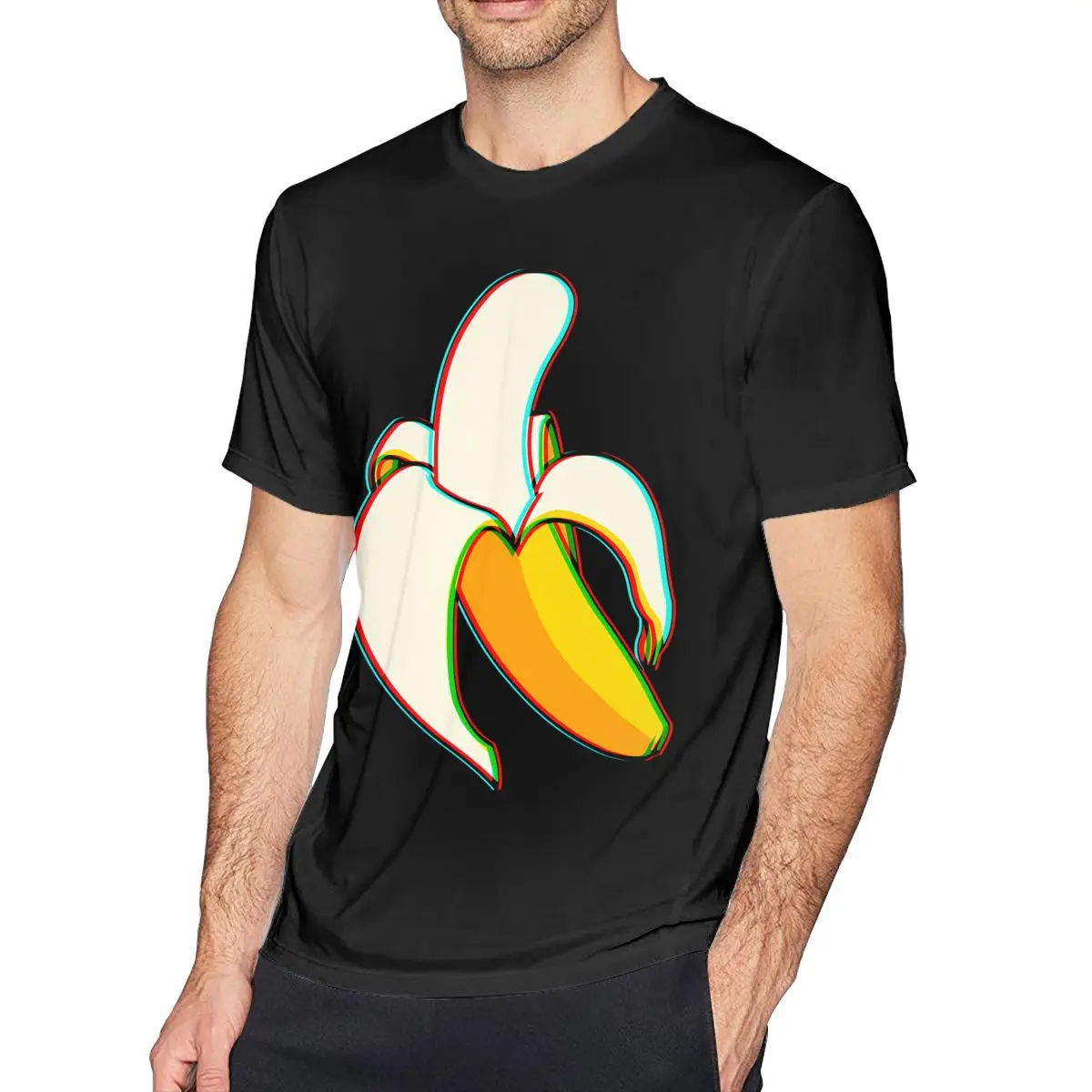 

3D T Shirt Banana Focus T-Shirt Men Short Sleeves Tee Shirt Plus Size 100 Percent Cotton Print Funny Tshirt