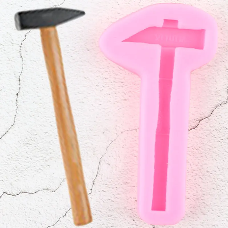 Hardware Tools Silicone Molds Hammer Chocolate Baking Mold Cupcake