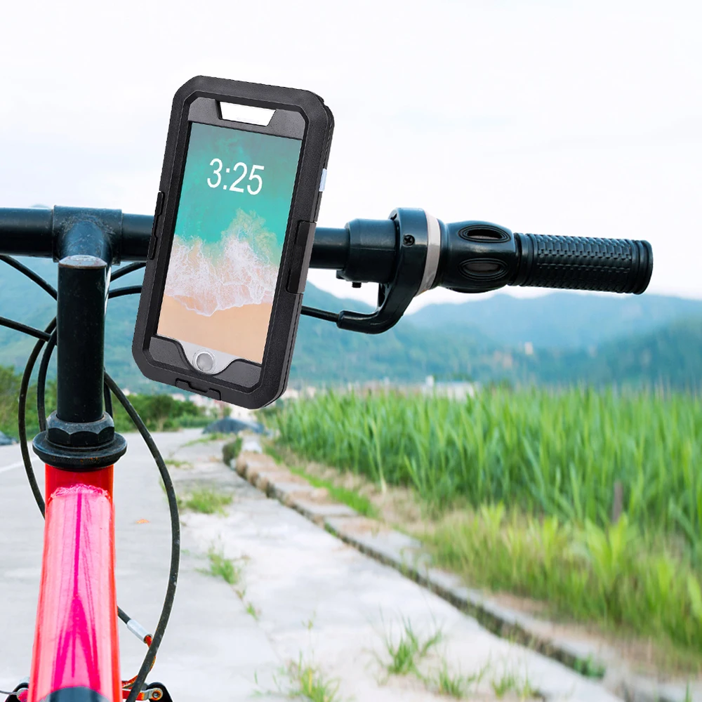 Универсальный держатель для телефона на 360 градусов для мотоцикла, велосипеда, водонепроницаемый держатель для телефона, чехол для iPhone, samsung, для улицы